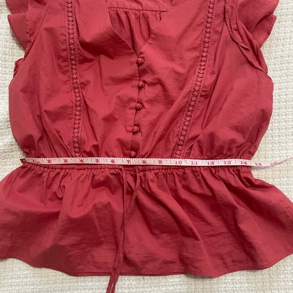 J Crew flutter sleeve blouse - Picture 5 of 5